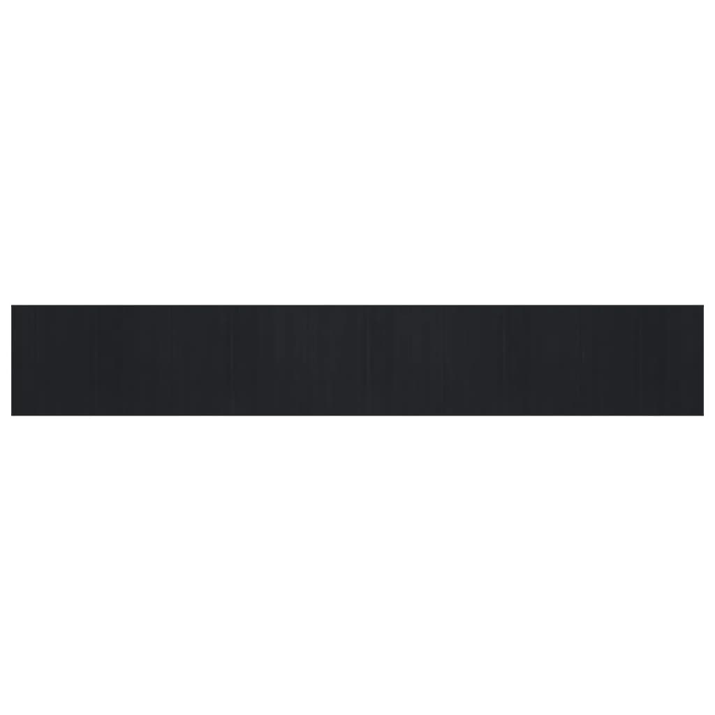 Rug Rectangular Black80x500 cm Bamboo