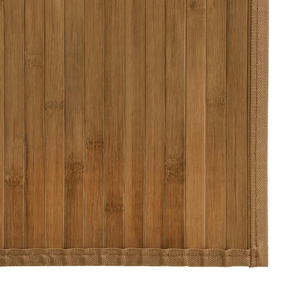 Rug Rectangular Brown80x1000 cm Bamboo