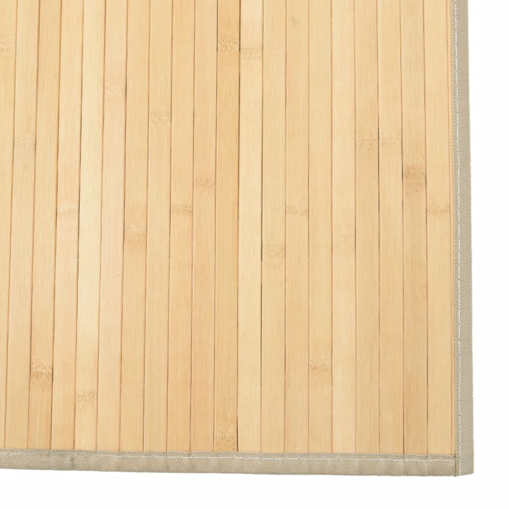 Rug Rectangular Light Natural80x1000 cm Bamboo