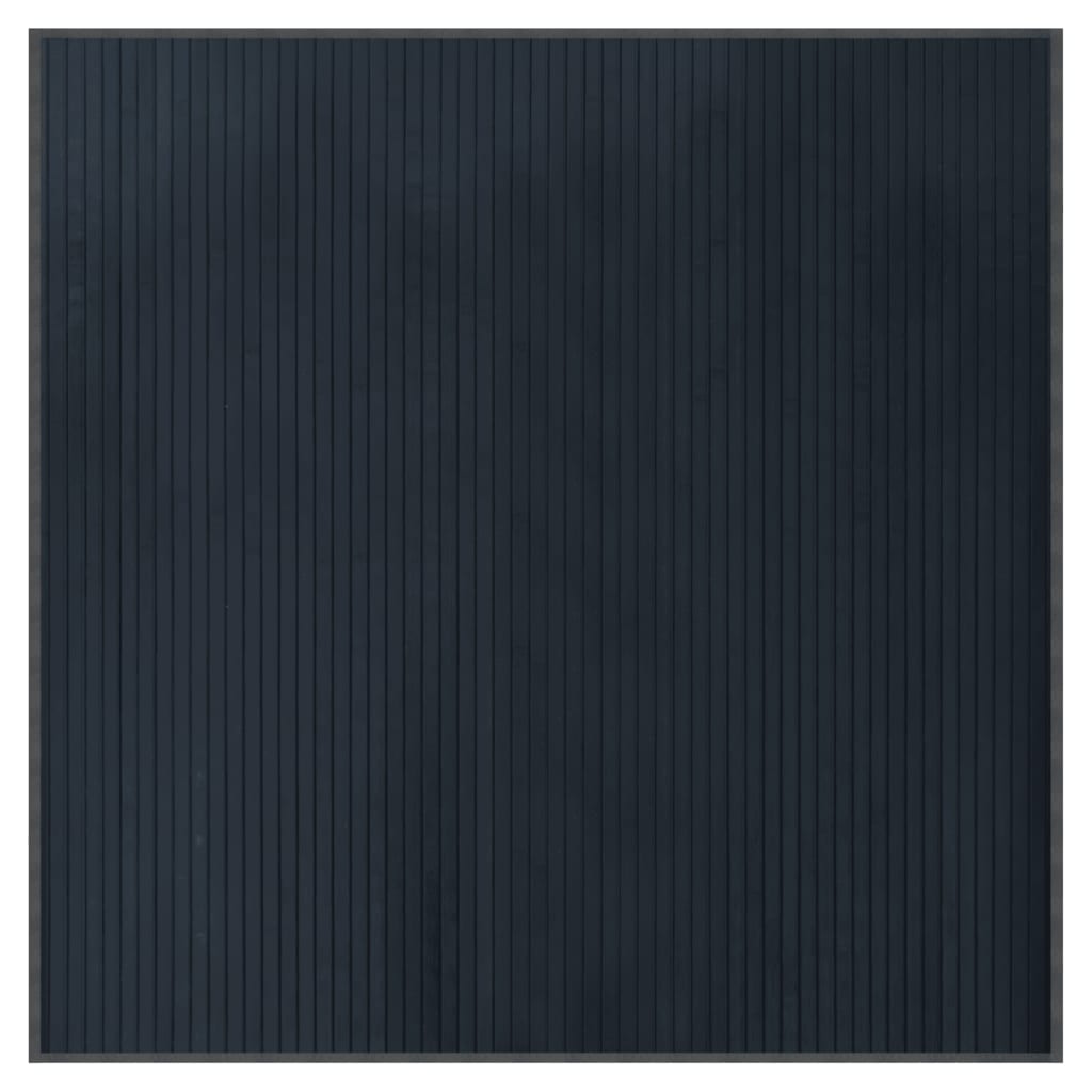 vidaXL Rug Square Grey100x100 cm Bamboo