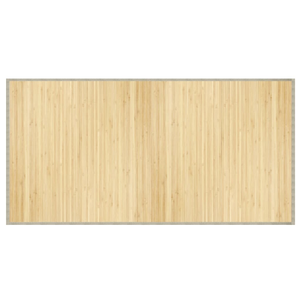 Rug Rectangular Light Natural100x200 cm Bamboo