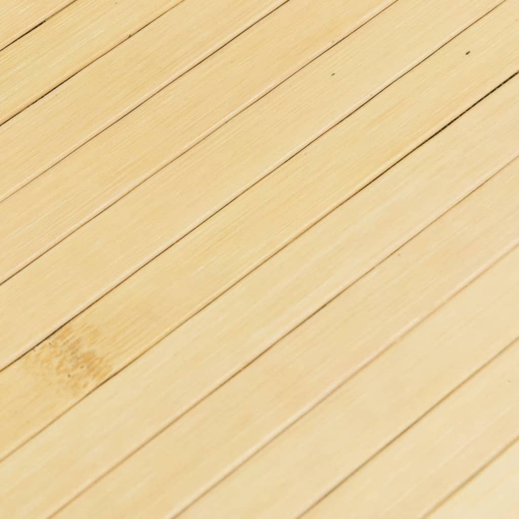 Rug Rectangular Light Natural100x200 cm Bamboo