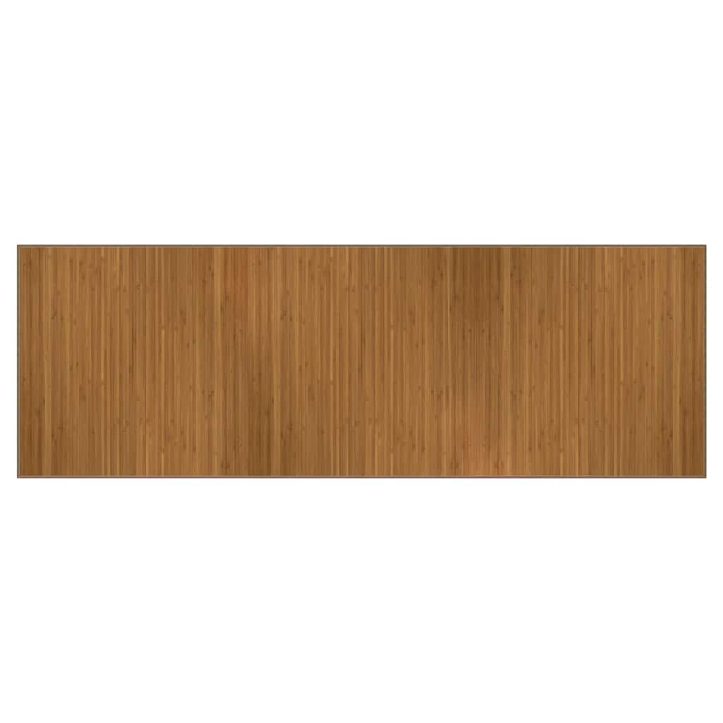 Rug Rectangular Brown100x300 cm Bamboo