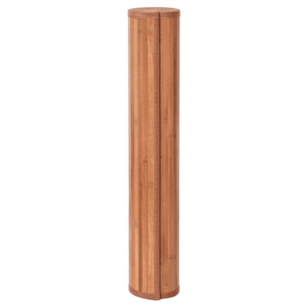 Rug Rectangular Brown100x400 cm Bamboo
