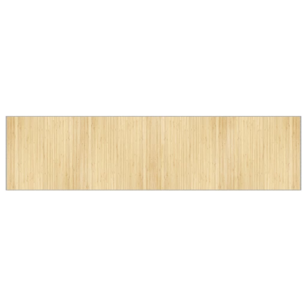 Rug Rectangular Light Natural100x400 cm Bamboo