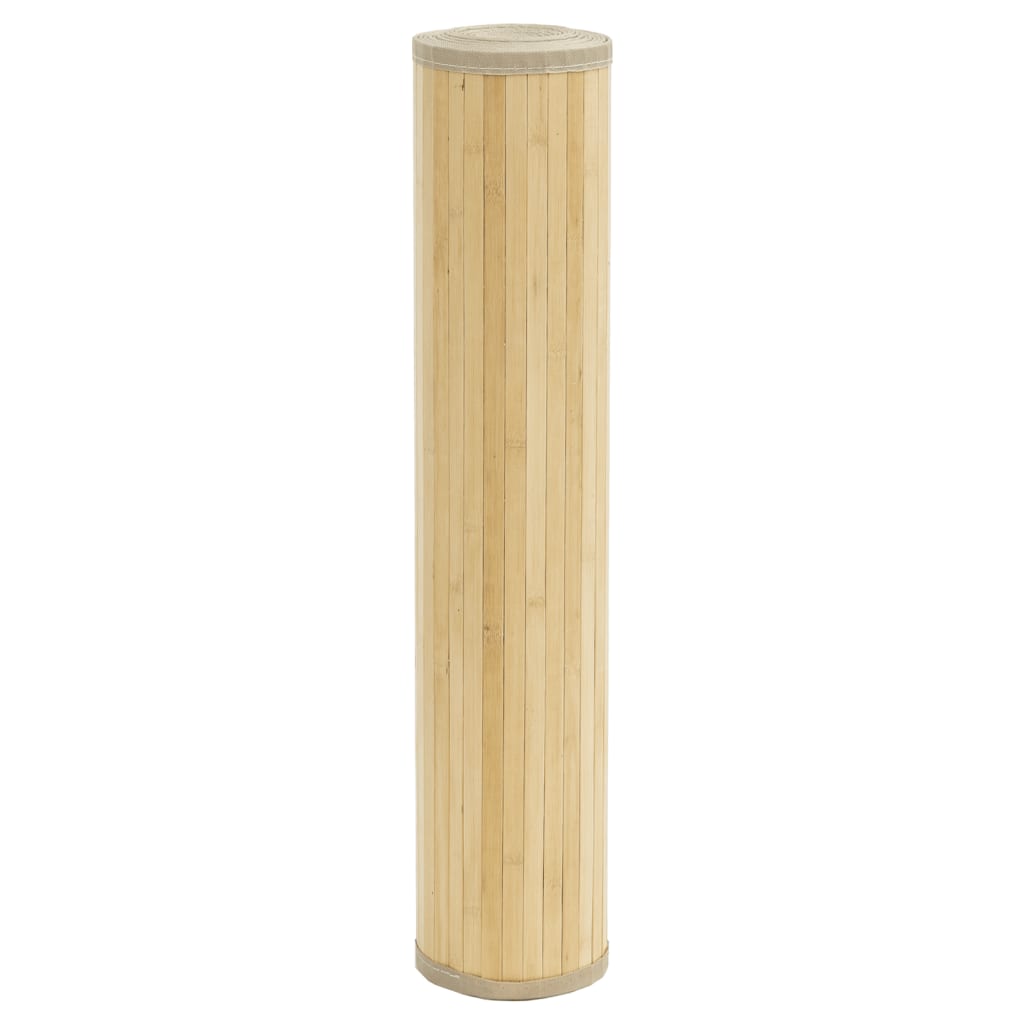 Rug Rectangular Light Natural100x400 cm Bamboo