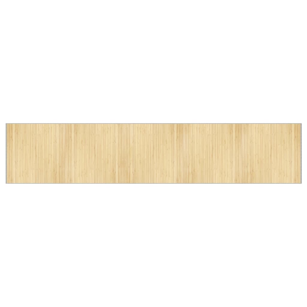 vidaXL Rug Rectangular Light Natural100x1000 cm Bamboo