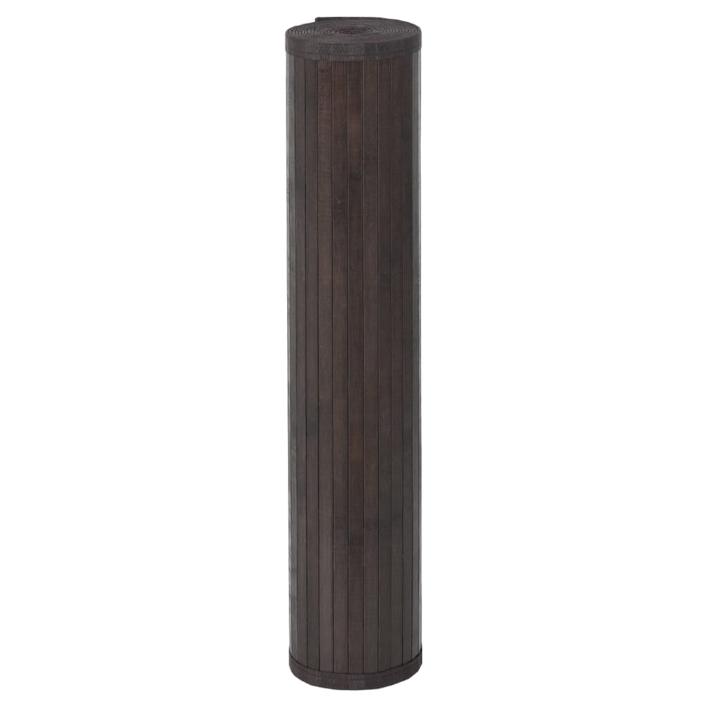 Rug Rectangular Dark Brown100x1000 cm Bamboo