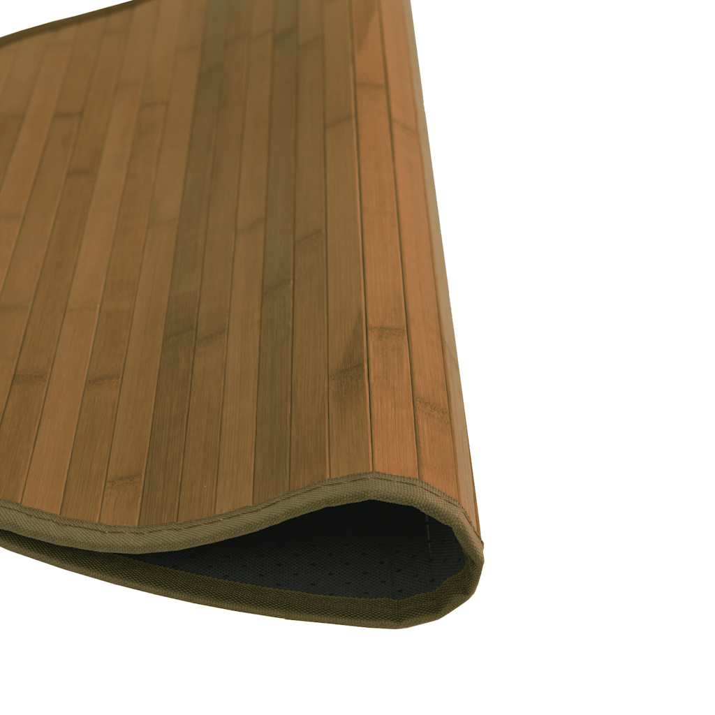 Rug Round Brown80 cm Bamboo
