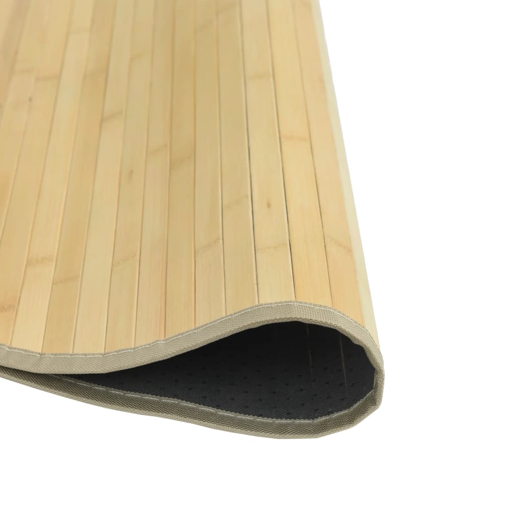Rug Round Light Natural100 cm Bamboo