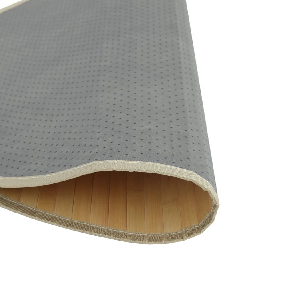 Rug Round Light Natural100 cm Bamboo