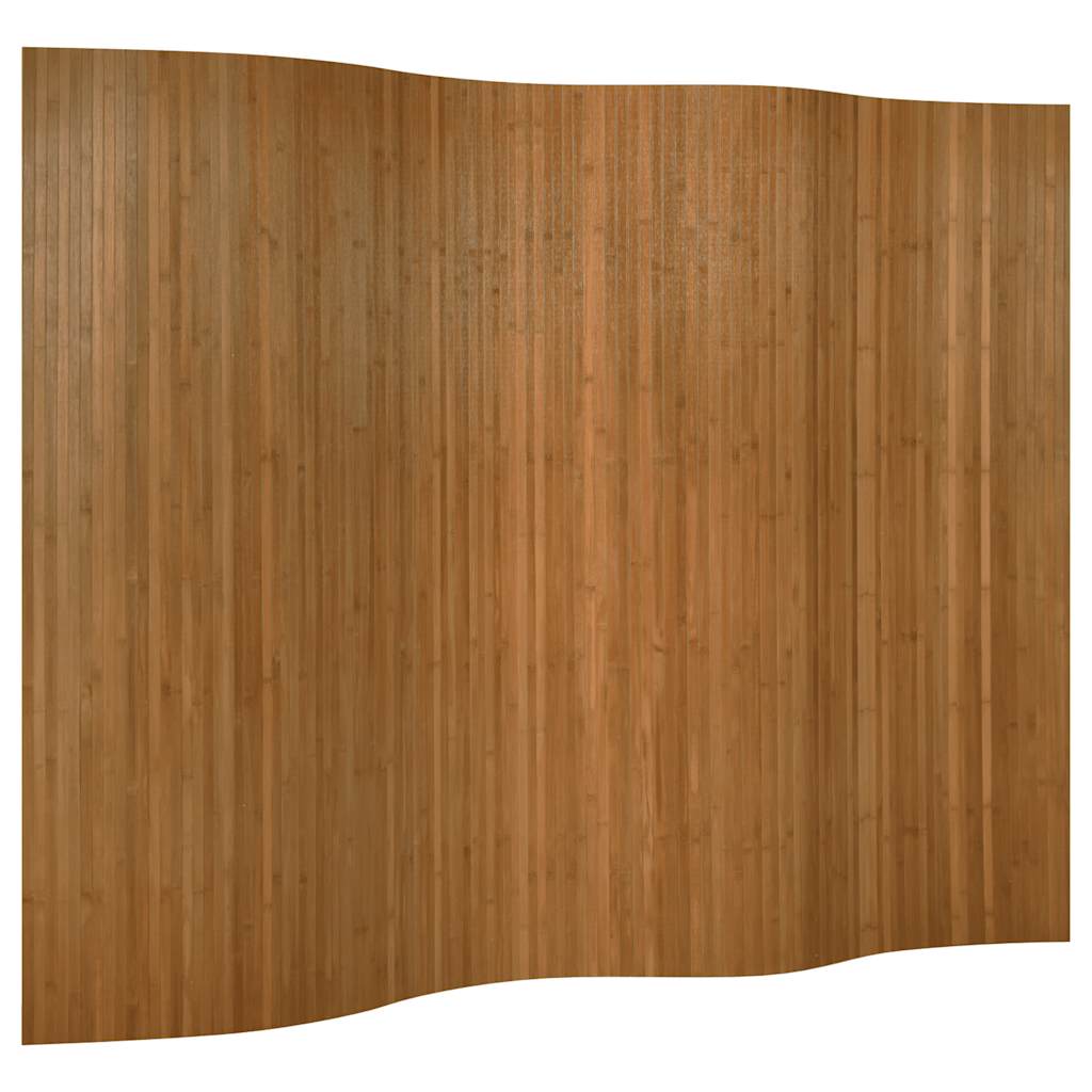 Room Divider Brown Width 250 cm Height 165 cm Bamboo