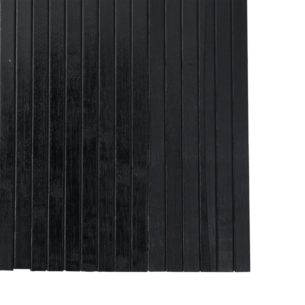 Room Divider Black Width 400 cm Height 165 cm Bamboo