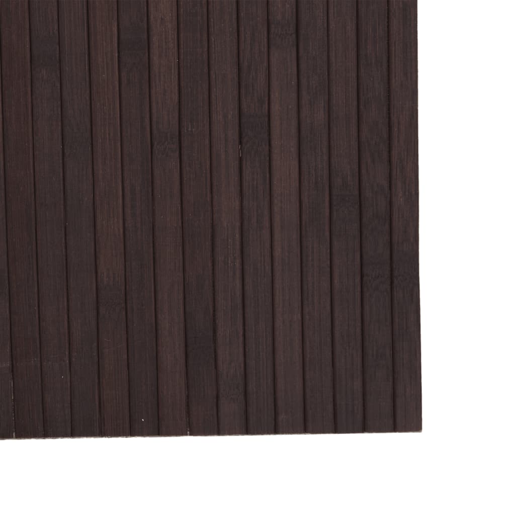 Room Divider Dark Brown Width 400 cm Height 165 cm Bamboo
