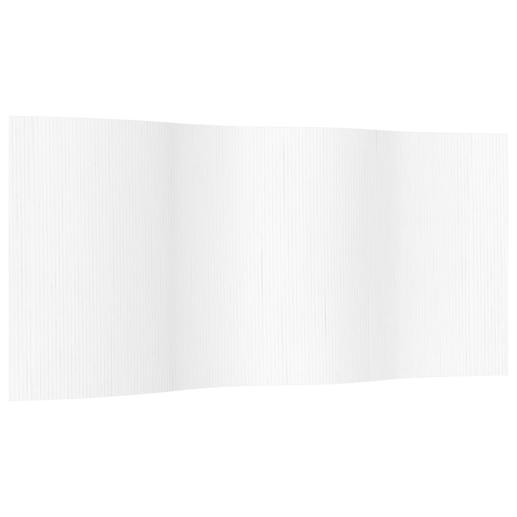 Room Divider White Width 400 cm Height 165 cm Bamboo