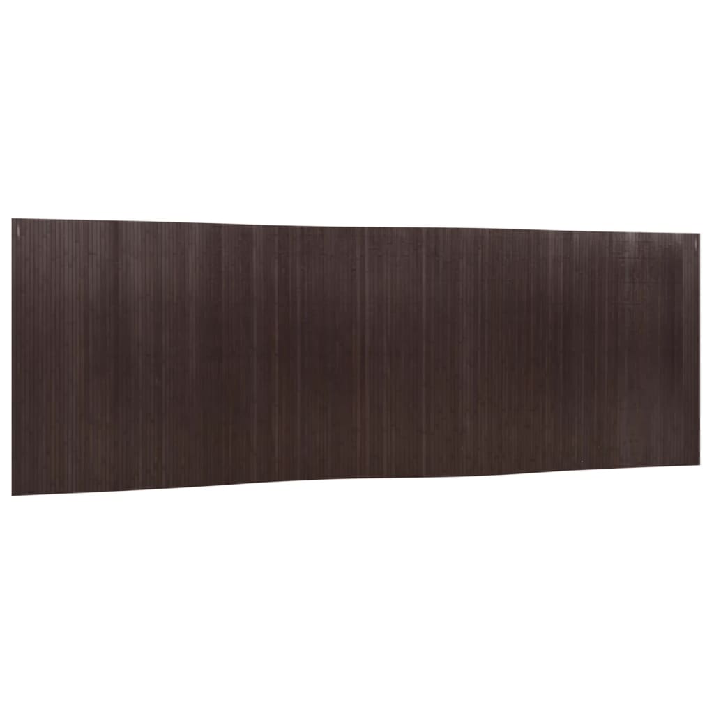 Room Divider Dark Brown Width 600 cm Height 165 cm Bamboo