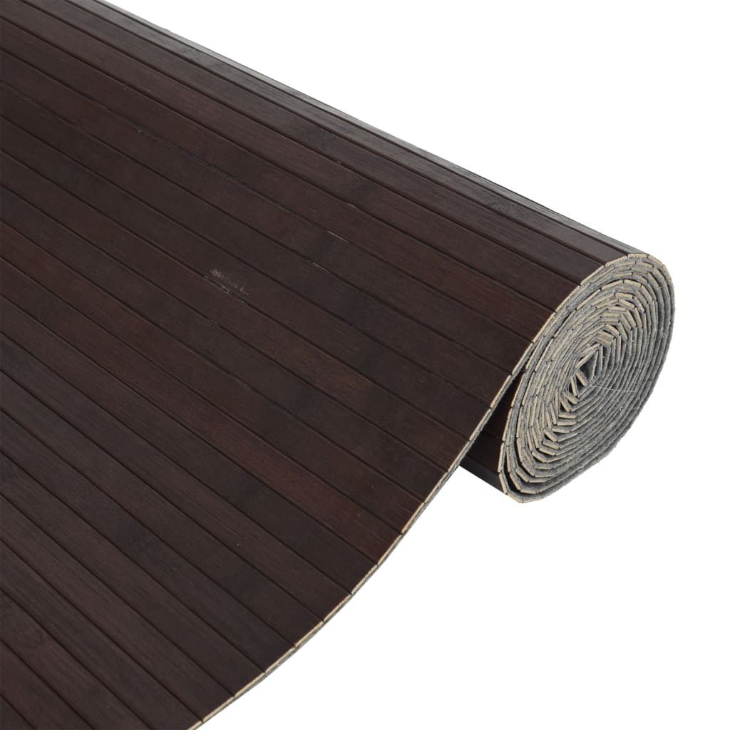 Room Divider Dark Brown Width 600 cm Height 165 cm Bamboo