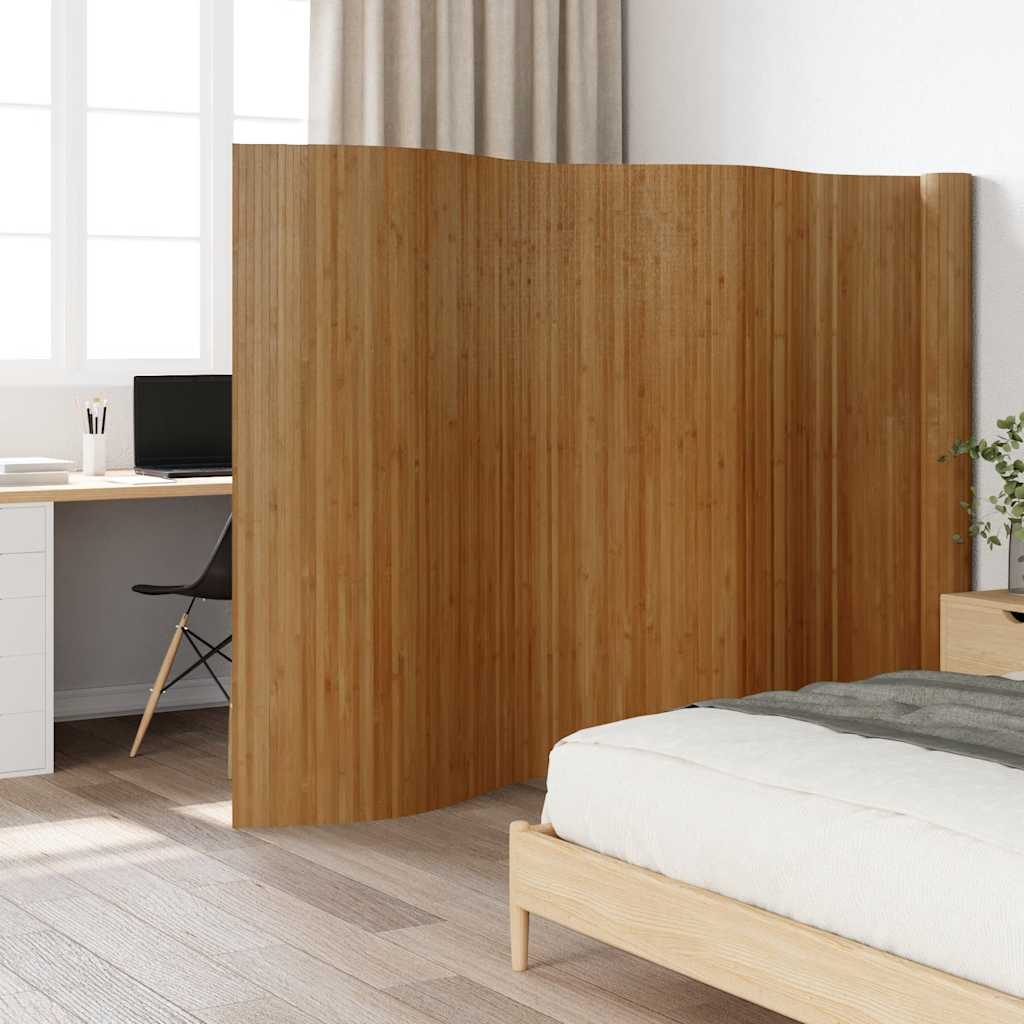Room Divider Brown Width 800 cm Height 165 cm Bamboo