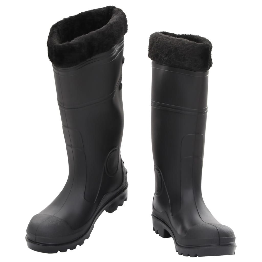 Rian Boots with Removable Socks Black Size 40 PVC