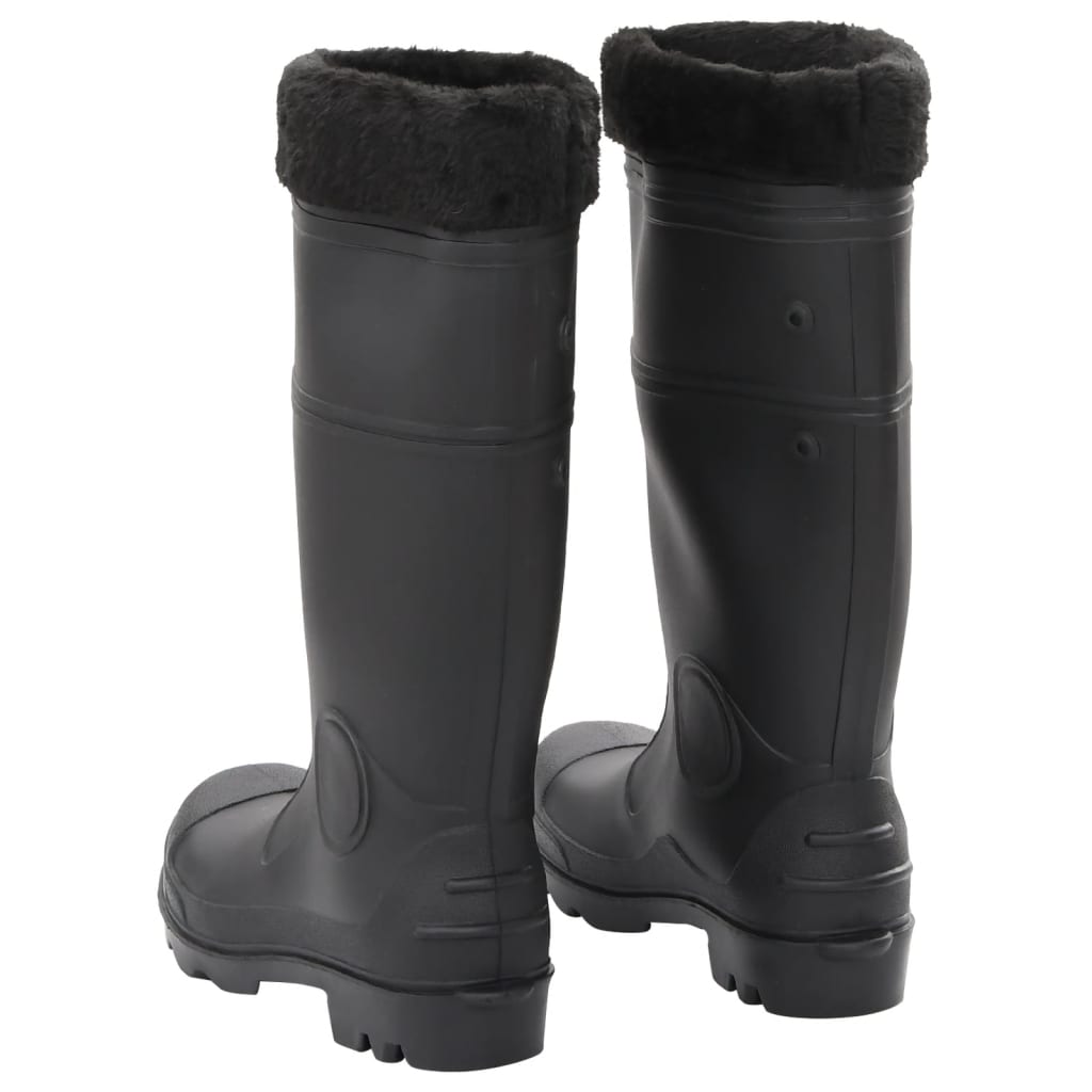 Rian Boots with Removable Socks Black Size 40 PVC