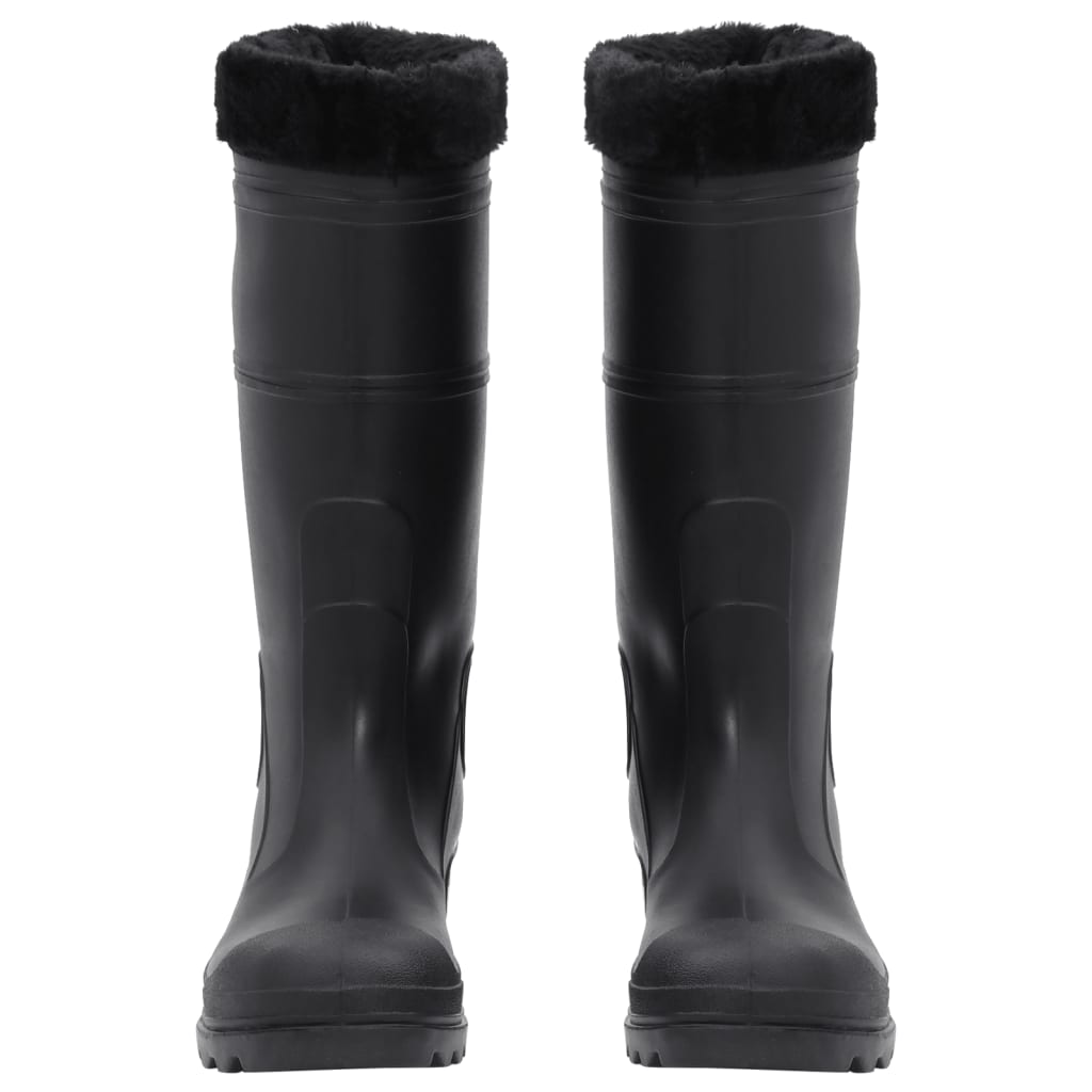 Rian Boots with Removable Socks Black Size 43 PVC