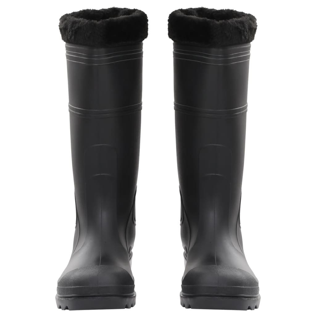 Rian Boots with Removable Socks Black Size 44 PVC