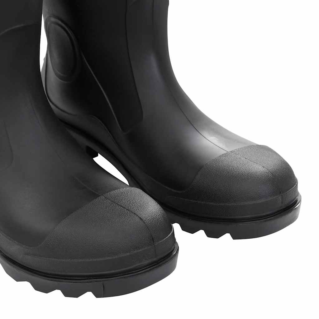 Rain Boots with Removable Socks Black Size 44 PVC