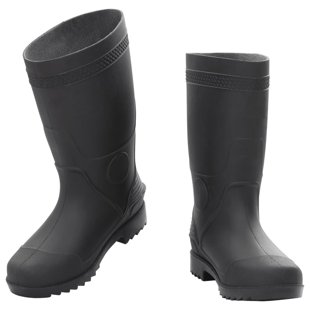 vidaXL Rain Boots Black Size 40 PVC