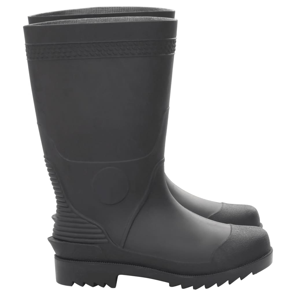 vidaXL Rain Boots Black Size 40 PVC