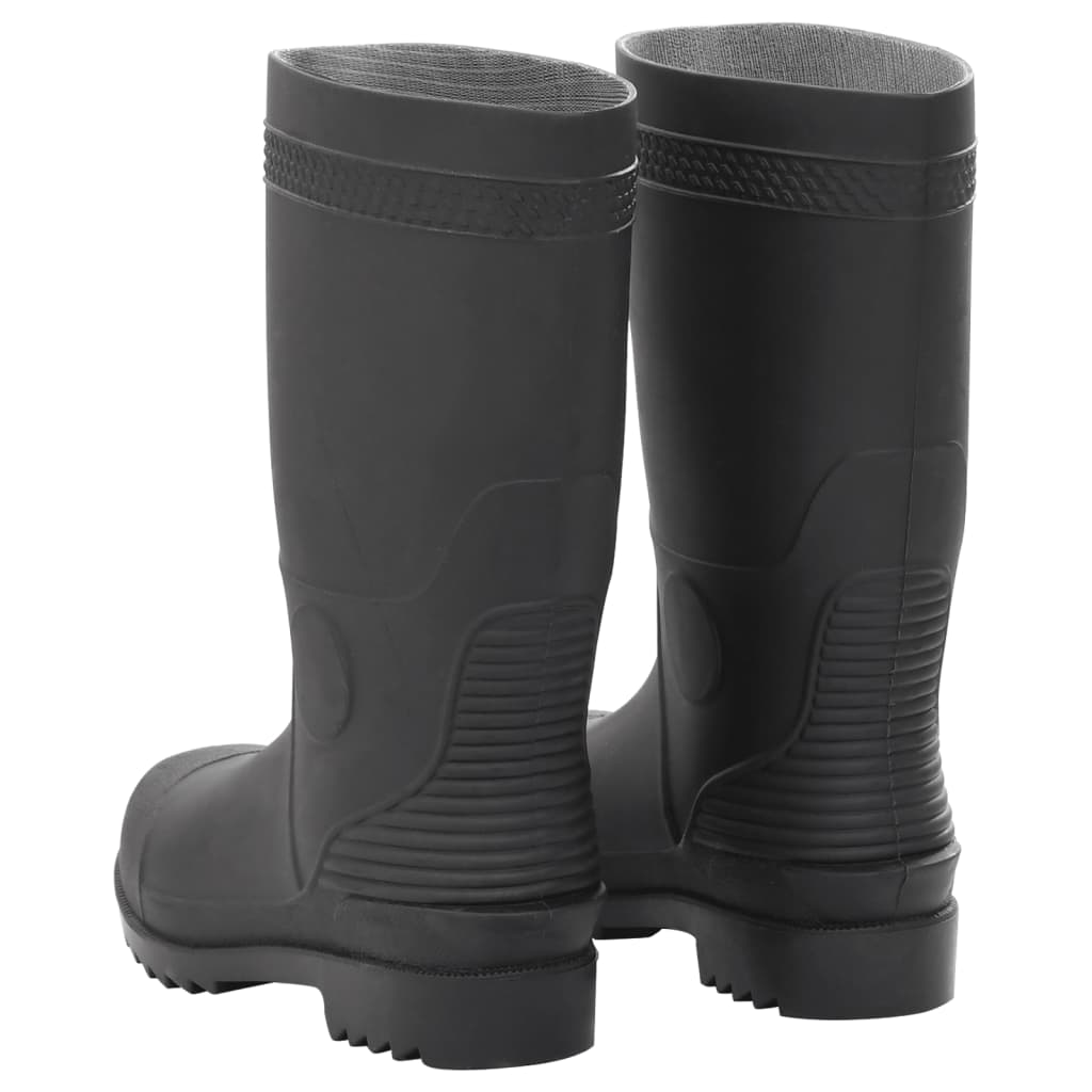 vidaXL Rain Boots Black Size 40 PVC