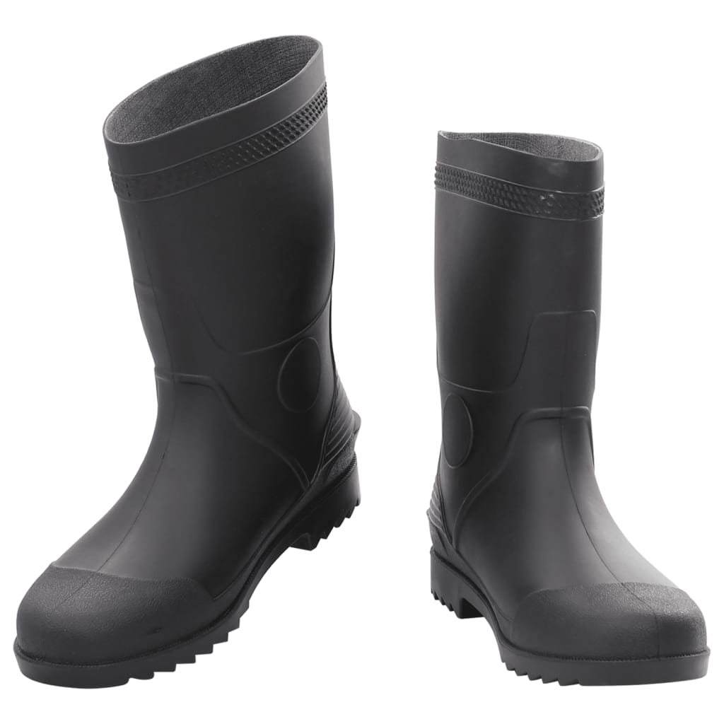 vidaXL Rain Boots Black Size 46 PVC