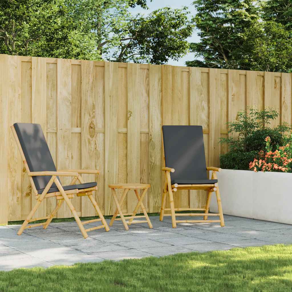 Folding Garden Table Ø45x45 cm Bamboo
