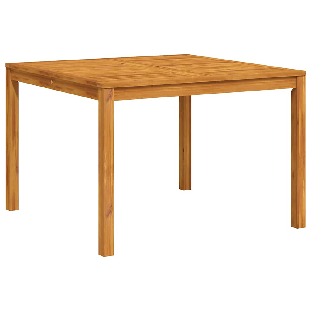 366369 vidaXL Garden Dining Table 110x110x75 cm Solid Wood Acacia