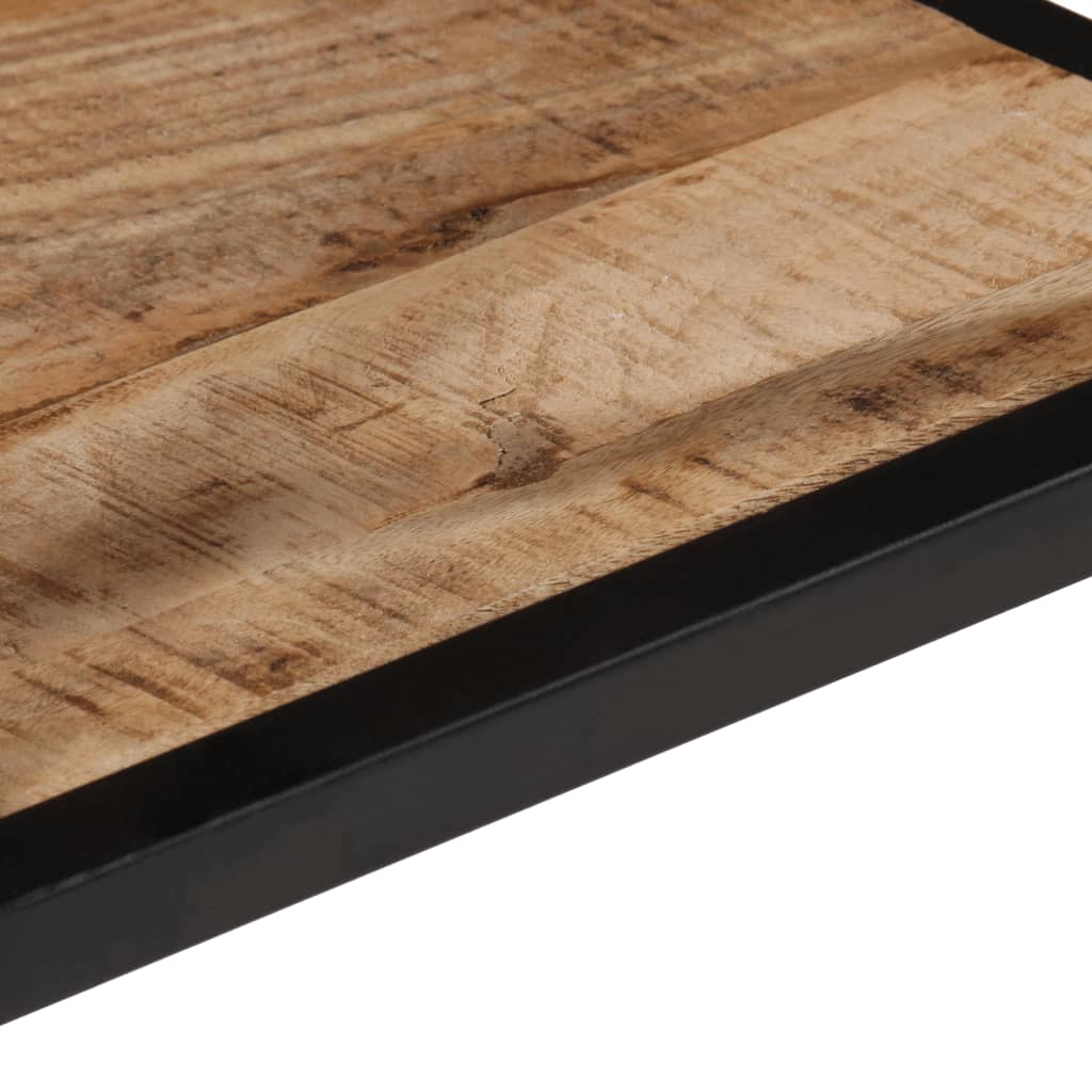 vidaXL Coffee Table 35x35x30 cm Solid Rough Wood Mango