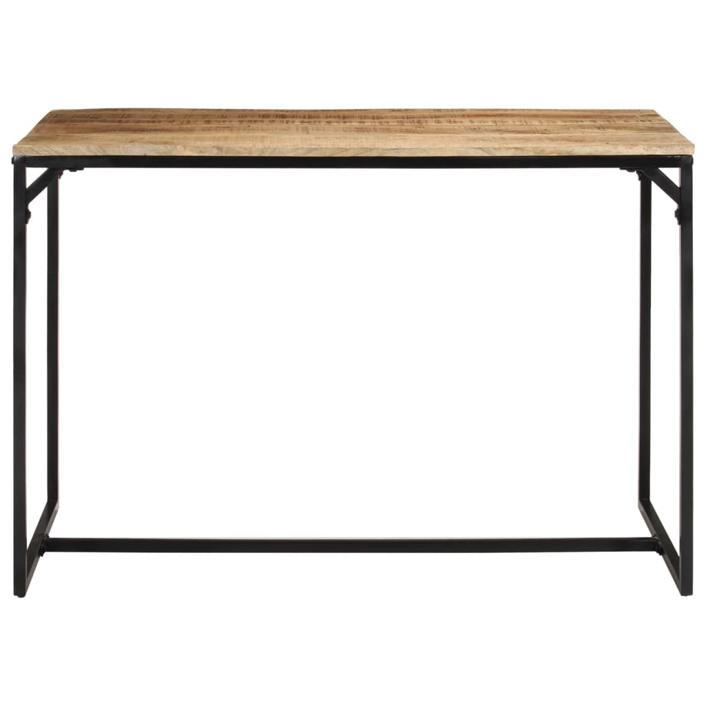 vidaXL Dining Table 110x55x75 cm Solid Rough Wood Mango