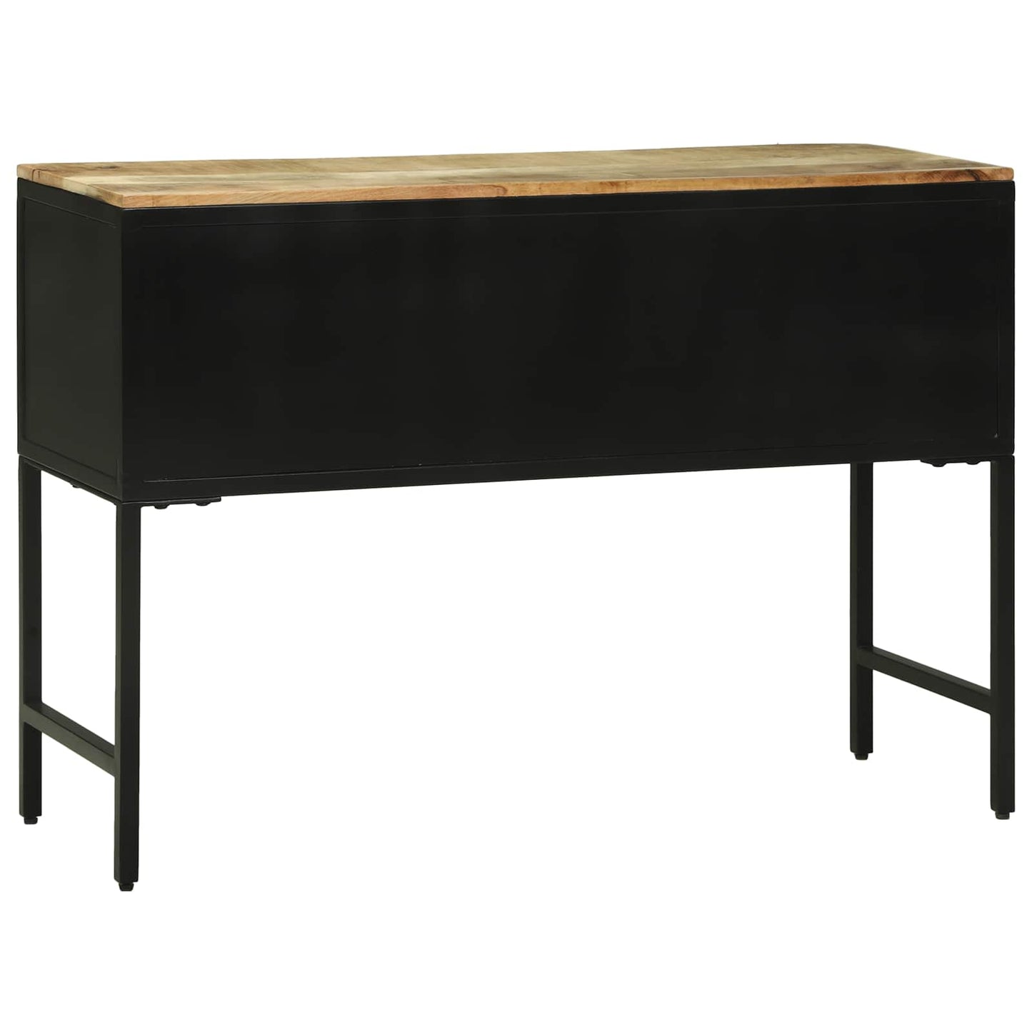 Console Table with Door Brown 100 x 35 x 70 cm Solid Mango Wood