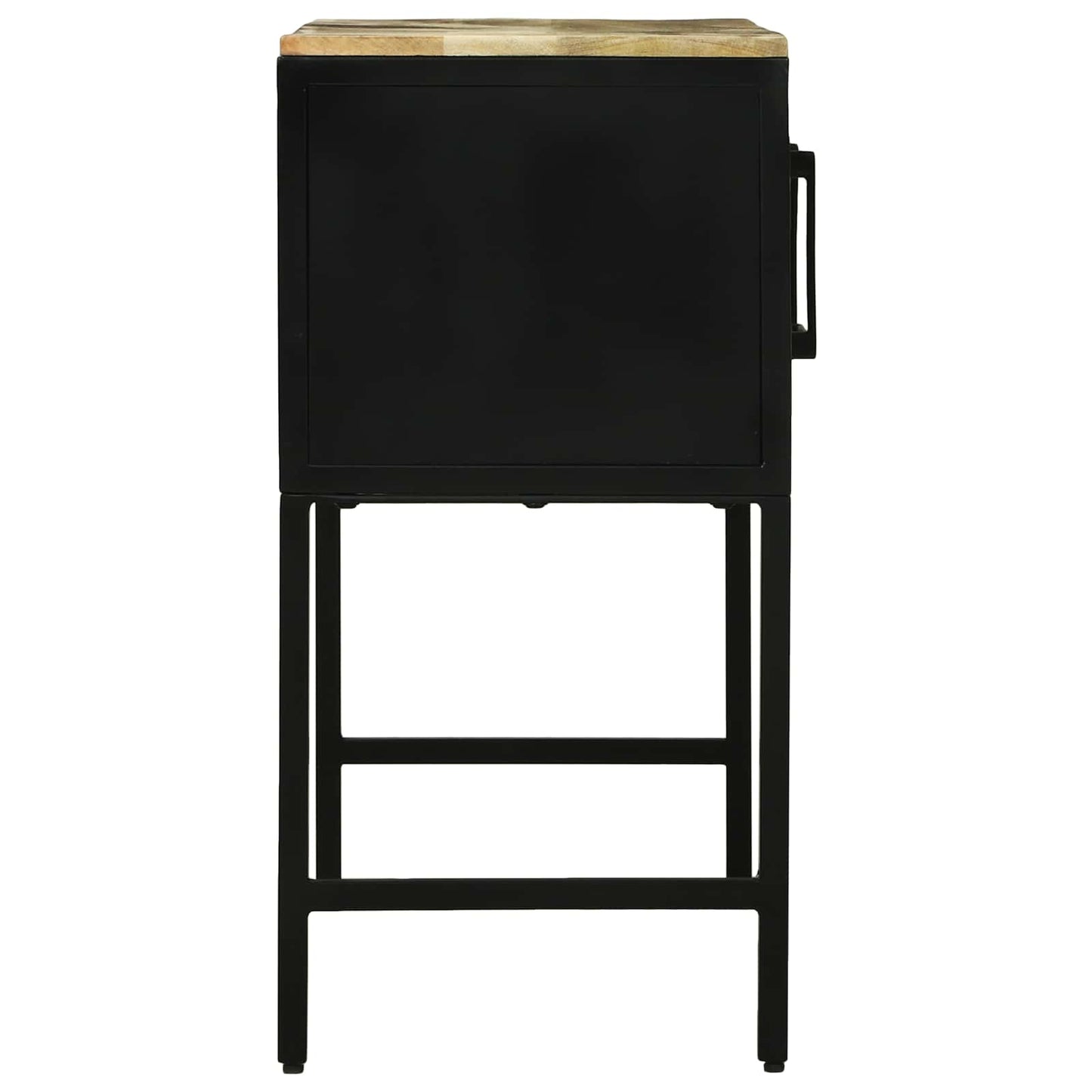 Console Table with Door Brown 100 x 35 x 70 cm Solid Mango Wood