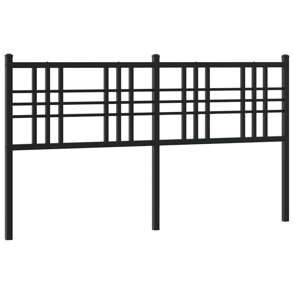 Metal Replace Headboard Black 160cm