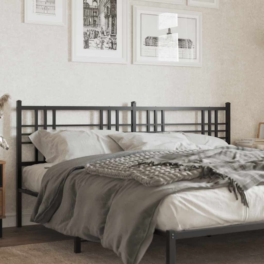 Metal Replace Headboard Black 193cm