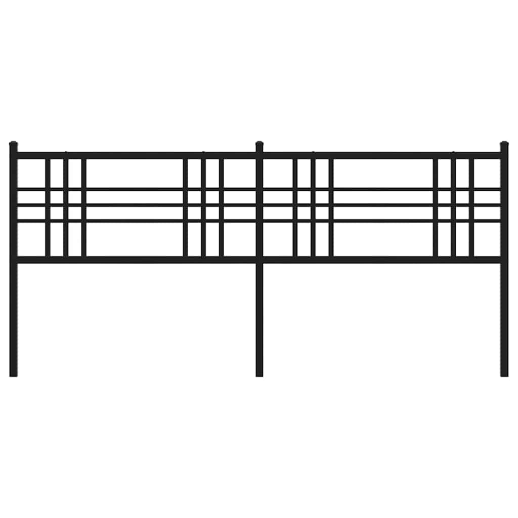 Metal Replace Headboard Black 200cm