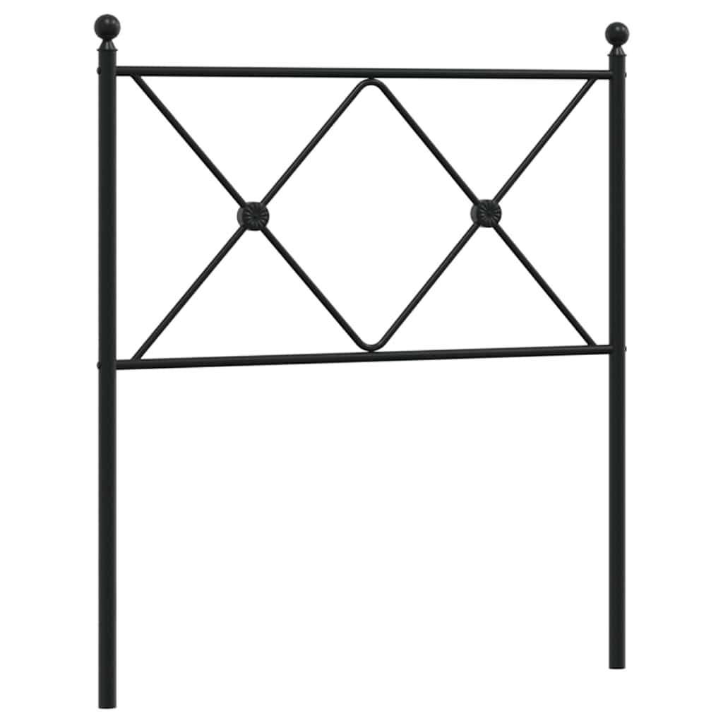 Metal Replace Headboard Black 80cm
