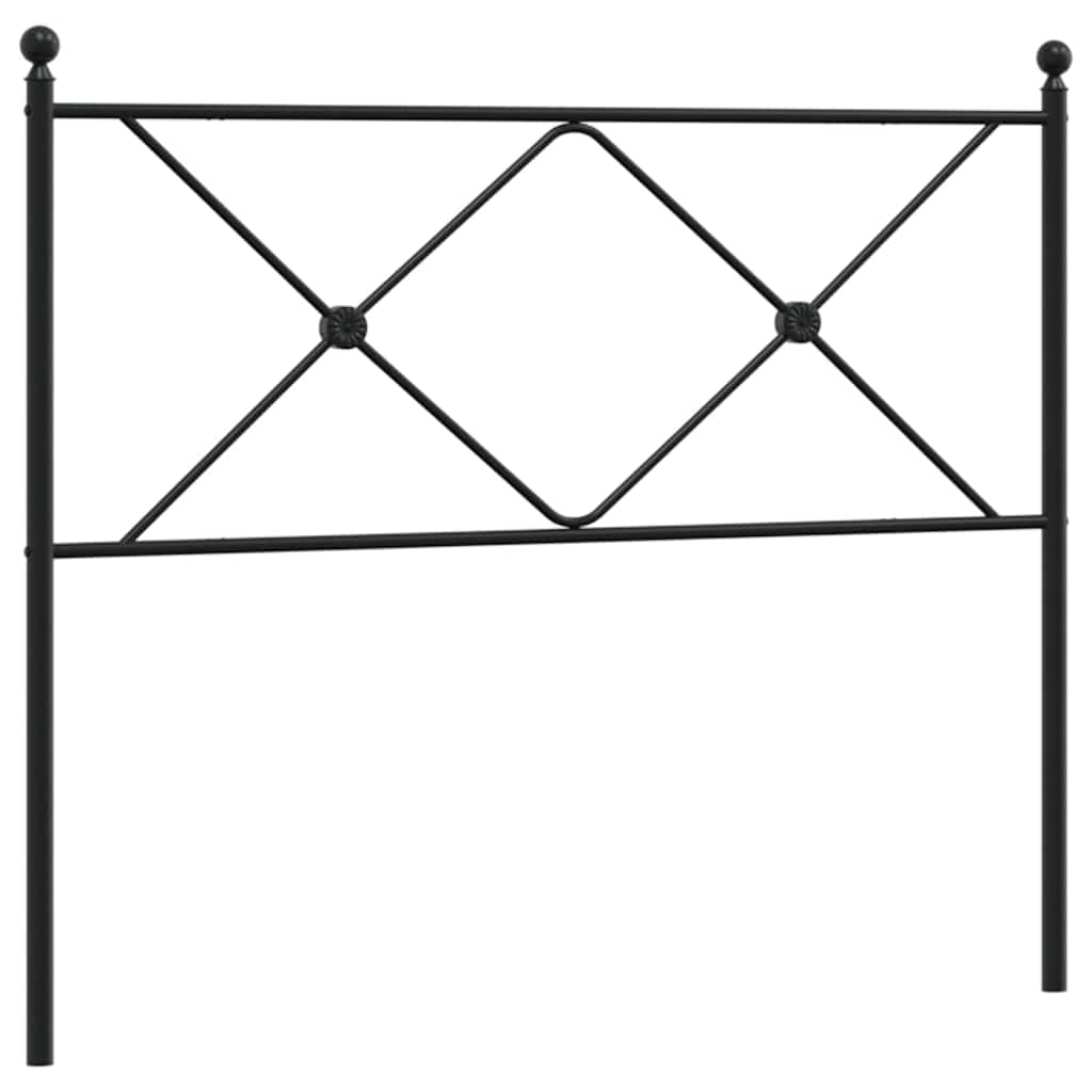 Metal Replace Headboard Black 100cm