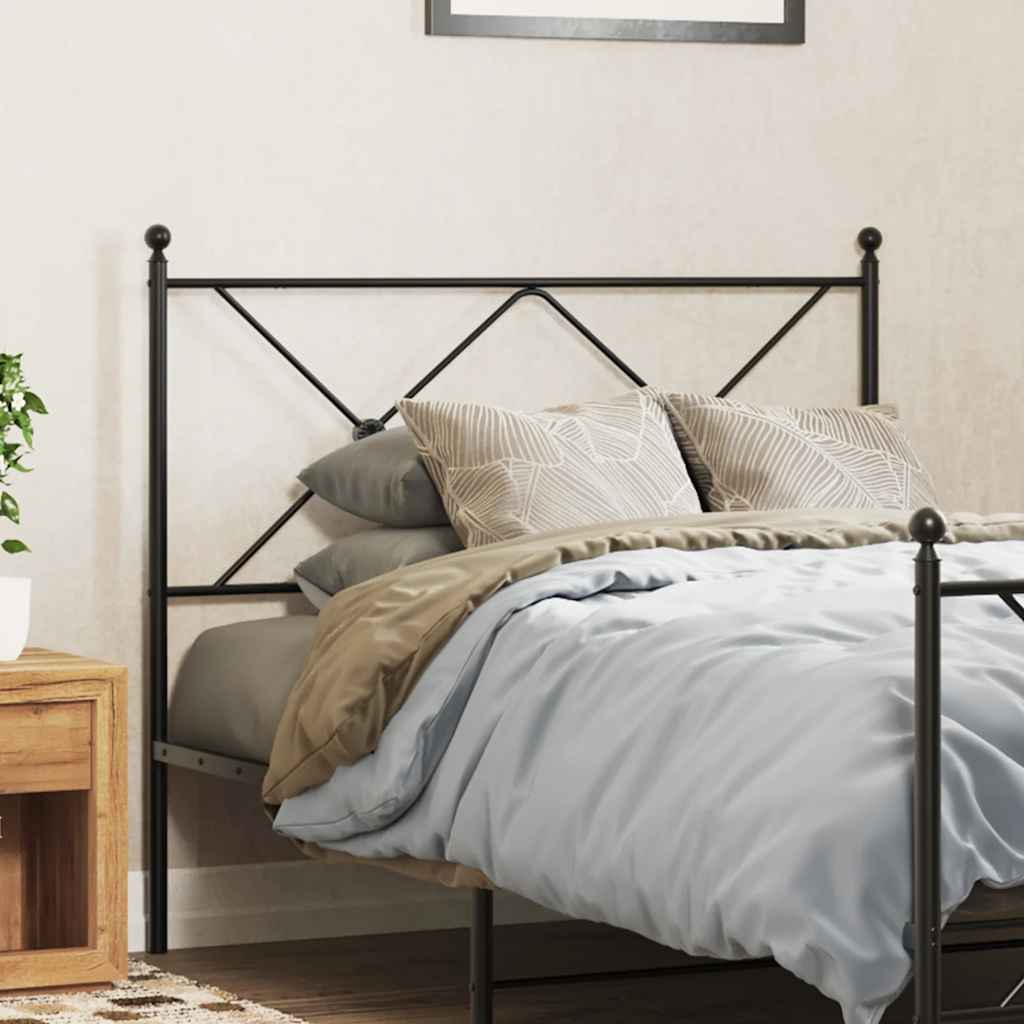 Metal Replace Headboard Black 100cm