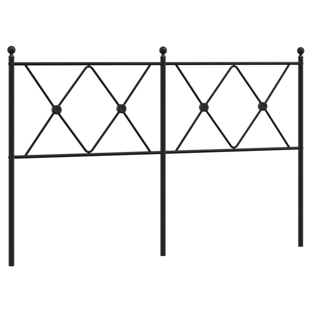 Metal Replace Headboard Black 137cm