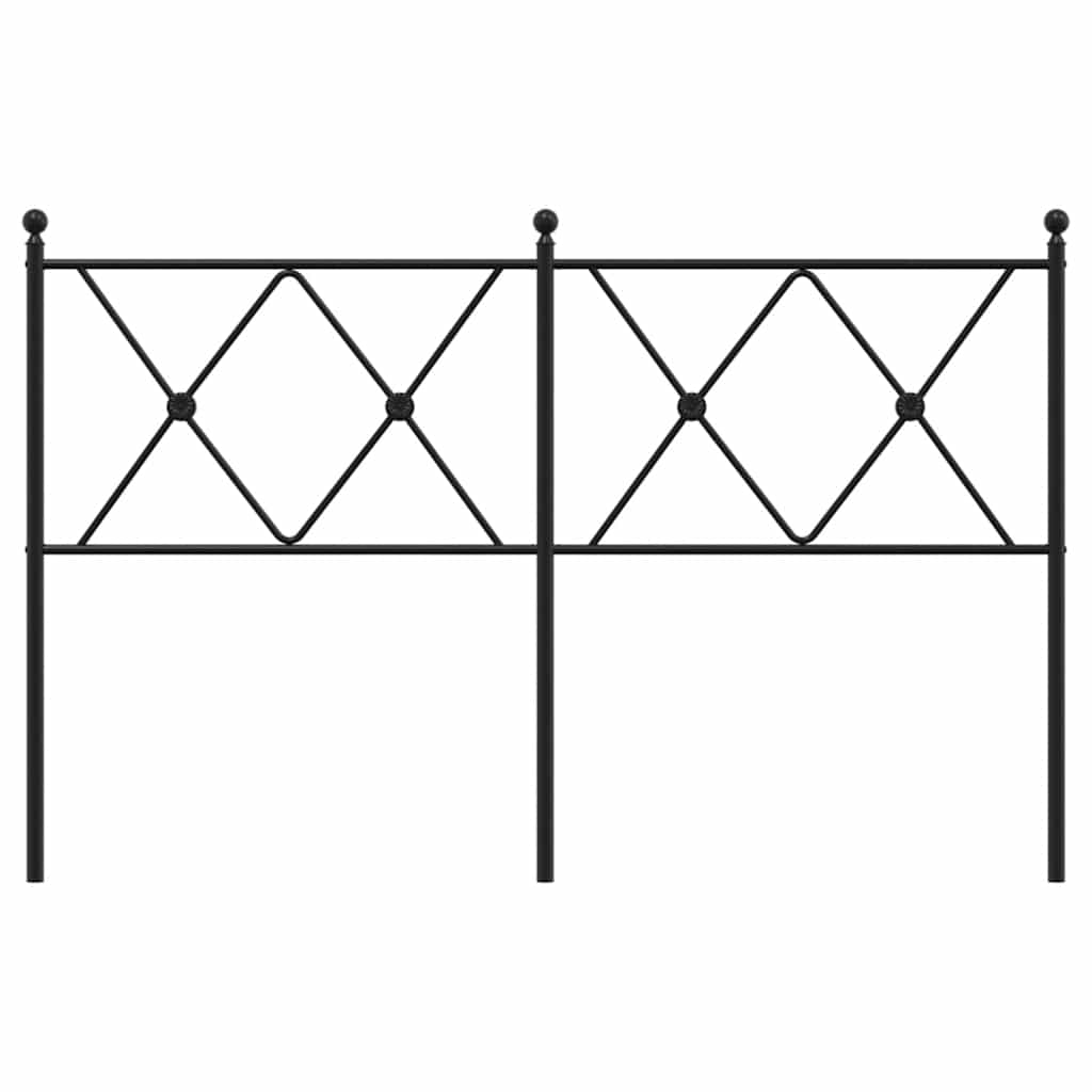 Metal Replace Headboard Black 137cm