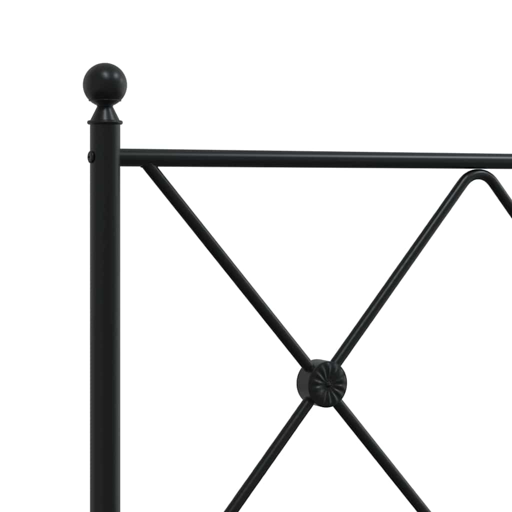 Metal Replace Headboard Black 137cm