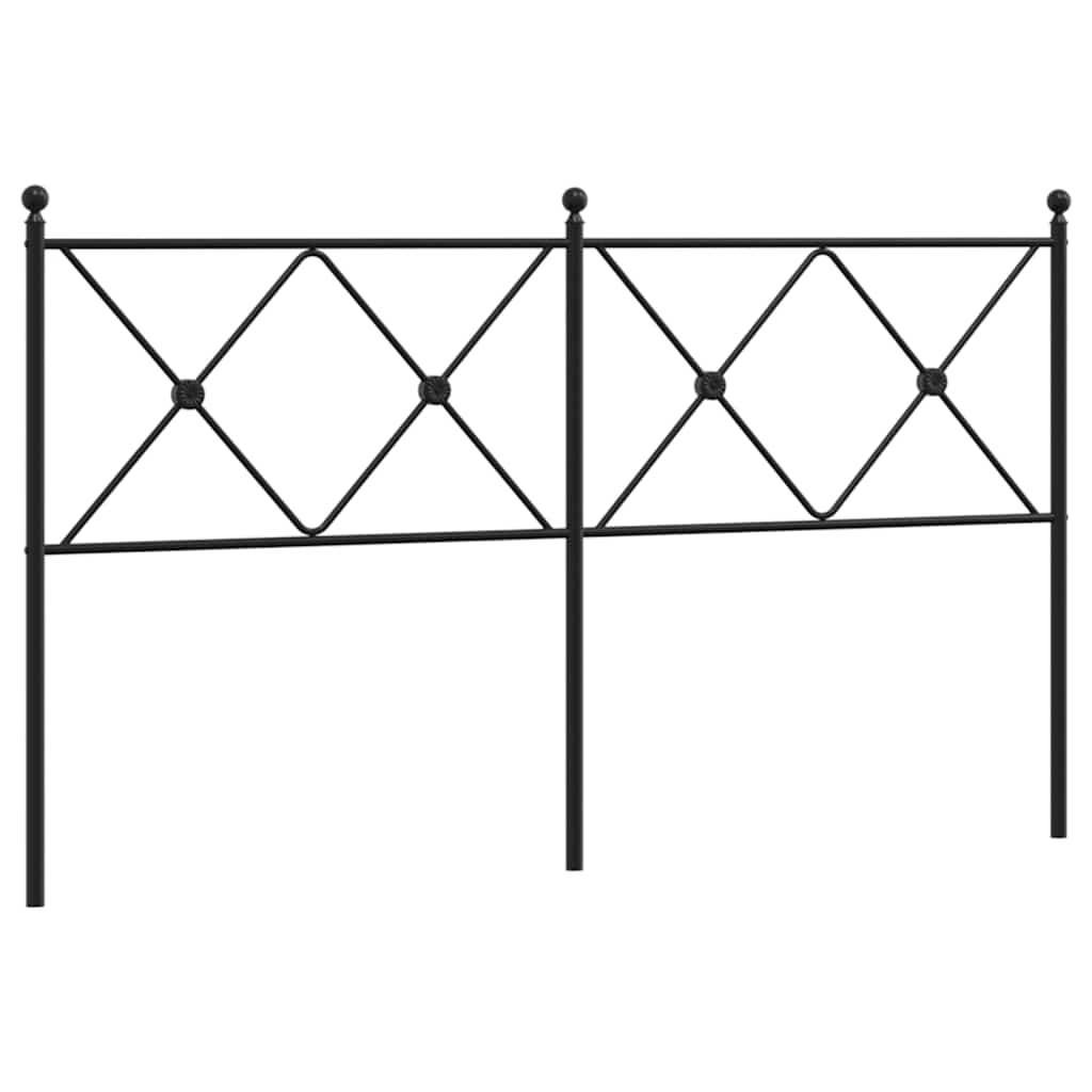 Metal Replace Headboard Black 160cm