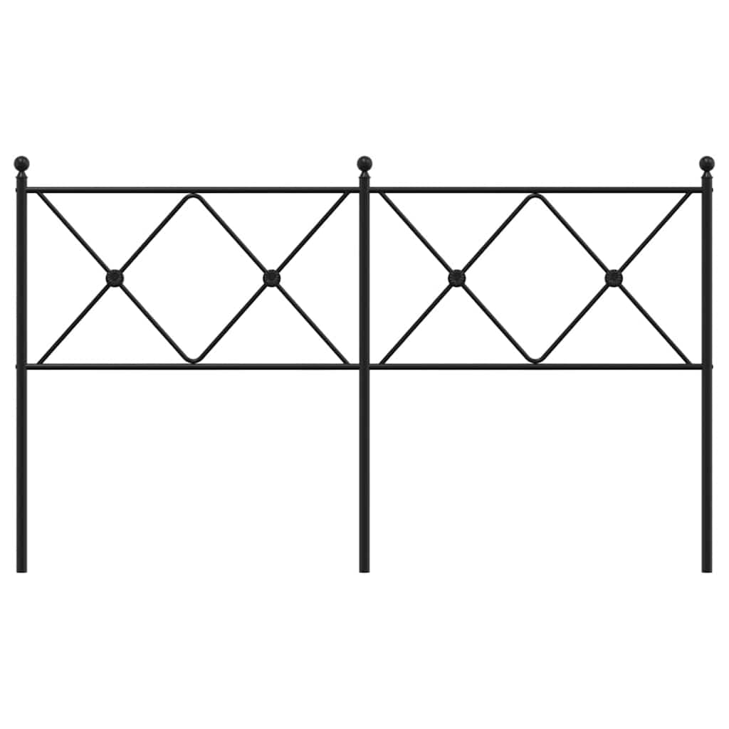 Metal Replace Headboard Black 160cm