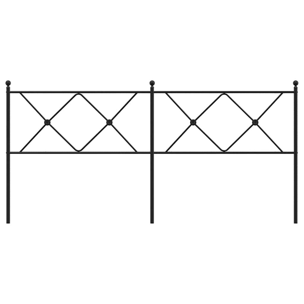 Metal Replace Headboard Black 180cm
