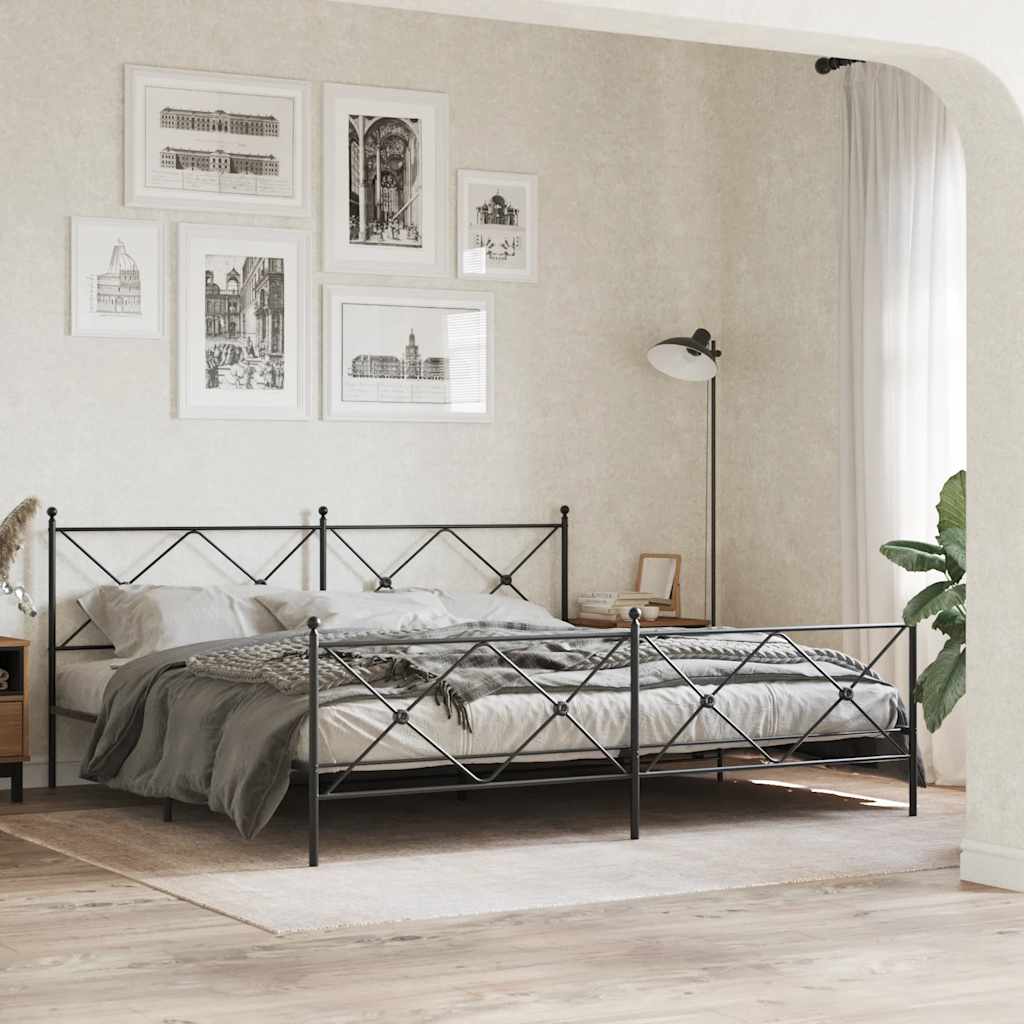 Metal Replace Headboard Black 193cm